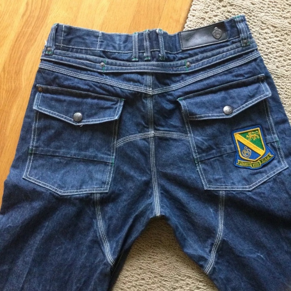 Eight 732 mens blue jeans 36 “X 34”